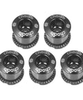 Dope Bike Chainring Bolts And Nuts Set For 2x And 3x Chainrings M8 Bolts And M8 Nuts T25 Steel Black Finish Five Pack