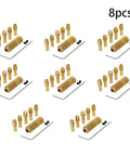 Top Tier Brass Drill Chuck Collet Bits Set With 3.17 Mm Shafts And Wide 0.5-3 Mm Range For Dremel Rotary Tools, 8 piece brass kit.