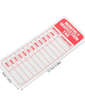 30 Pack Pro Grade Equipment Maintenance Inspection Stickers 5 By 3 Inch Monthly Log Labels Red Color
