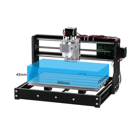 3 Axis CNC Router Kit 3018 Pro With Offline Controller Grbl Control For Plastic Wood Acrylic PVC PCB Engraving And Milling 300x180x45mm Working Area Ideal For Beginners And Hobbyists In Home Workshops For Precise Projects