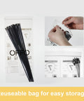 Heavy Duty Stainless Steel Zip Ties 125 Pcs 11.8 Inch Flexible Locking Cable Ties For Exhaust Wrap And Auto Projects Premium 304 Grade Rust Resistant Metal Ties Kit in reusable storage bag