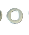 14mm Hub Motor Nut Kit for High Power E-Bikes and Scooters with steel locknut, serrated washer, anti-loosening washer.