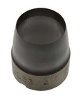 Three Quarters Inch Hollow Punch for leather, vinyl, and light sheet metal, black pro-grade tool for creating gaskets and washers