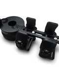 Universal Spotting Scope Phone Adapter With Double Grip Telescope Mount for Digiscope Photography and Binoculars, black aluminum