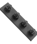 Black Sliding Barn Door Hardware Track Connector Kit Replacement Set With Flat Mending Plates For No Hassle Install