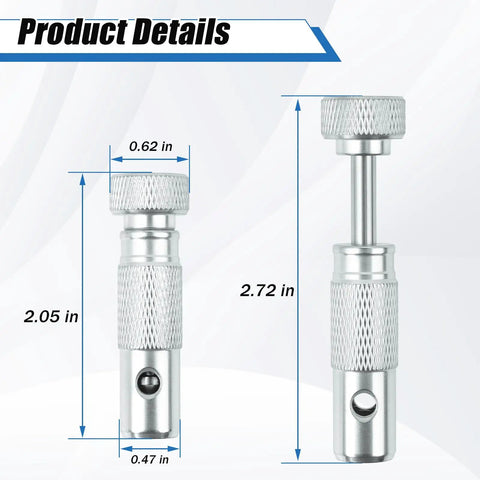 Valve Stem Removal Tool for Aircraft Tire Valve Cores Standard Size Tire Valve Tool dimensions diagram
