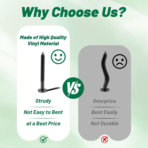 Comparison of heavy duty vinyl shutter fasteners highlighting quality, durability, and pricing for home exterior needs.