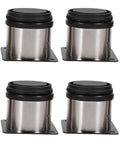 Adjustable Stainless Steel Cabinet Legs With 15mm Height Adjustment 60 By 60 By 50 Mm Round Platform Levelers set of 4