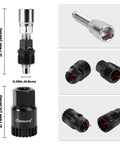 Bike Crank Puller Tool Set With Bottom Bracket Remover And Allen Key Wrench Square Head And Auxiliary Wrench Bicycle Extractor