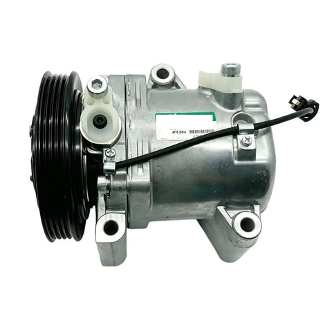 Easy Install Bolt On A C Air Conditioning Compressor Pump With SS96 Pulley PV4 For Smart Fortwo Coupe 451 1.0L, silver metal