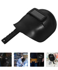 Handheld Welding Helmet With Flip Up Movable Lens Anti Glare Welder Mask For Cutting And Grinding Black plastic