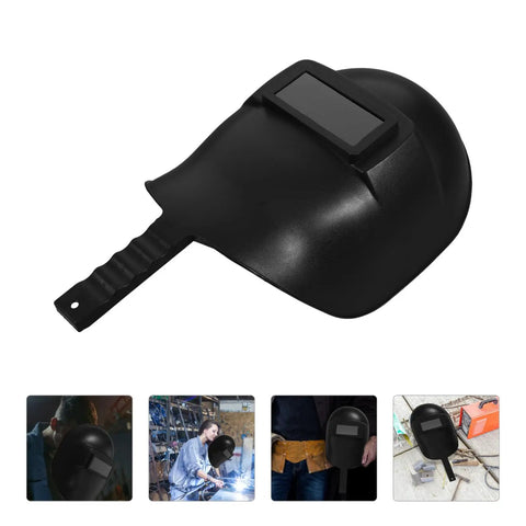 Handheld Welding Helmet With Flip Up Movable Lens Anti Glare Welder Mask For Cutting And Grinding Black plastic