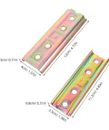 Sectional Sofa Connectors For Stable Interlocking In Small Apartments, 2 Pack Iron Couch Frame Hardware, Burrfree Surfaces, Quick Snap