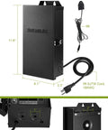 Dual Output 300W Low Voltage Landscape Transformer With Timer And Photocell Sensor Indoor Outdoor Light Power Pack