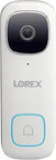 Front view of 2K Wired Video Doorbell With Smart Security Lighting, Night Vision, Motion Alerts, white, requires existing wiring.