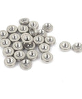 Kickass M3 Stainless Steel Self Clinching Rivet Nut Fasteners Pack Of Twenty Five Heavy Duty threaded inserts in a mix of sizes.