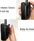 Heavy Duty Walkie Talkie Belt Clip Holder Mount With Adhesive Backing For Two Way Radios Clip On Mic Hanger handheld view