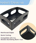 Square slot cutter for drywall outlets (2 pcs), hardened steel, fits Dewalt 20V & Milwaukee M18 oscillating tools