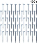 Woodworking Self Tapping Screws Set Of One Hundred Pieces One And A Half Inch Length Carbon Steel With Coarse Threads