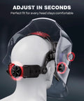 Side view of Adjustable Auto Darkening Welding Helmet With True Color View, Four Arc Sensors, built for TIG MIG ARC welding HSH S800