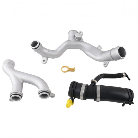 Heavy Duty Aluminum Coolant Water Pipe System Kit For Jaguar F Type F Pace Xf Xe Xj Land Rover Discovery Range Rover with hoses and fittings.