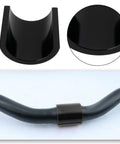 Pair Pit Bike Handlebar Reducers 28mm To 22mm Convert Fatbar To Seven Eighths Inch Riser Spacers And Clamps CNC Machined Black