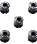 7075 Aluminum Alloy Double Chainring Bolts For Road And MTB Cranksets M8 Bolts With M8 Nuts 10mm Shaft 5 Pack Anodized Black