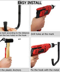 Heavy Duty Garage Storage Ladders Hooks Set 6 Pack Wall Mount Hangers installation guide