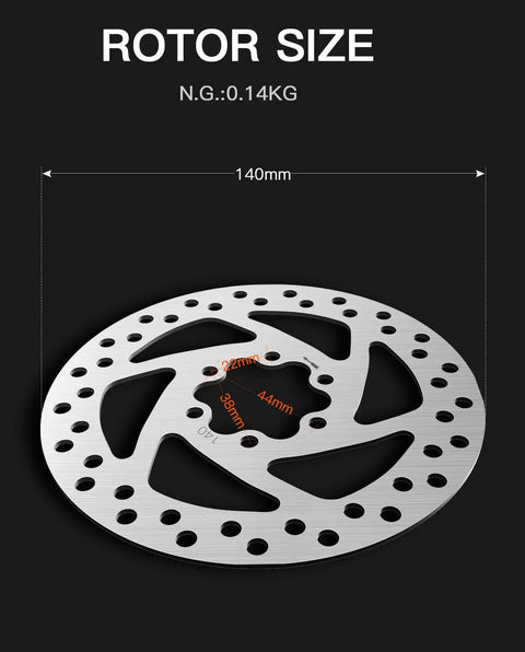 140Mm Scooter Brake Rotor Pad For Segway Ninebot KickScooter P65 P100S F20 F25 F30 F40 And KuKirin G2 Max G2 Pro
