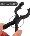 Durable Garden Plant Clips For Climbing Vines And Tomatoes Easy Trellis Support Clips For All Skill Levels No Fuss Versatile Plant Ties For Training Staking And Securing Tomato Vines And Garden Vines. black plastic large capacity garden plant clip with metal ring