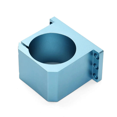 69mm Aluminum CNC Spindle Holder Mount Built For PROVerXL 6050 Plus CNC Machine Beefed Up Stability Quiet Operation Smoother And More Precise Cuts Compatible With 69mm Spindle Motors Or Trimmer Routers, blue aluminum mount