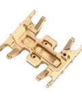 Gold CNC Beefy Brass Skid Plate For 1 To 24 RC Crawler Axial Gladiator Bronco C10 JLU Deadbolt, chassis guard