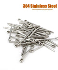 150 Pcs Box 304 Grade Stainless Steel U Shape Cotter Pins Set For Car Brakes M1.6 M2.5 M3.2 M4 Split Pins Assortment Kit