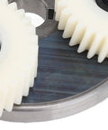 Close-up of nylon gears in Planetary Gear Motor Gear Clutch Kit For Electric Motors, Nylon 36T Gears And 88mm Clutch