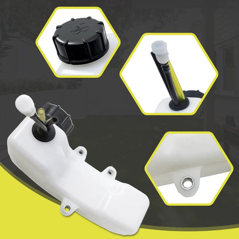 Fuel Tank Replacement Kit A350000300 For Mantis Two Cycle Trimmers With 3 Hole Grommet And Three Fuel Hoses Plus Cap P100006640