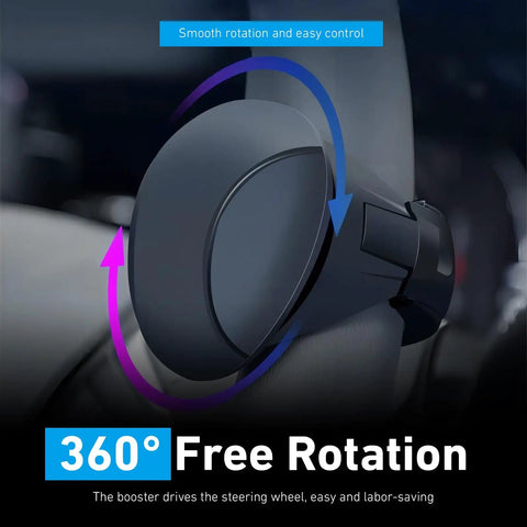 360 Degree Steering Wheel Spinner Ball For Easy One Hand Driving, Anti Slip Booster Accessory in car interior, smooth rotation