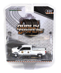 Ford F-350 Dually 4x4 Police Diecast Model 1:64 White Detroit Mounted Police Dually Drivers Series 8 By Greenlight packaging