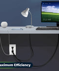 10 Pack 3.6A USB Wall Outlet Charger, Dual USB Ports With 5V 3.6A Total powering desktop computer and lamp