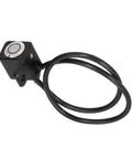 Left Side 12V Handlebar Switch With Red LED Indicator, On Off Toggle For Headlight And Fog Lamp, Reset Lock, 0.4in Mount