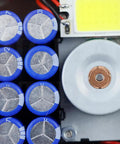 Inside view of Hand Crank Generator 6V 20F Super Capacitor Portable Manual Emergency Power Supply with COB LED detail.