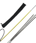 Travel Spearfishing Kit 6ft Fiberglass Pole Spear With 3 Prong Paralyzer Tip Two Piece Design Carry Bag Built For Ice Fishing Lionfish And Reef Hunting Portable Dive Equipment displayed with components separated