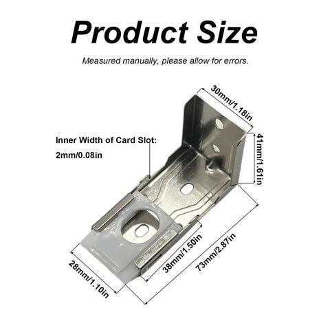 Heavy Duty L Shaped Metal Mounting Brackets For Shutters And Rolling Curtains Rock Solid Cold Rolled Steel hardware kit dimensions