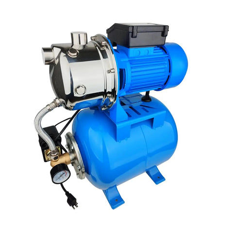 Powerhouse 1.6HP Shallow Well And Pressure Booster Pump 110V Stainless Steel Water Transfer Pump for gardens and irrigation