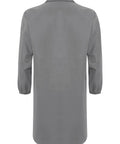 Back view of Premium Unisex Workwear Lab Coat Featuring Hella Tough Cotton Polyester Build For V Neck Button Front Closure.