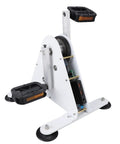 Off The Grid Ready 100W Pedal Power Generator With Sturdy Frame And Noiseless Belt Drive, white with pedal setup.