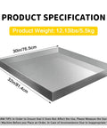 Stainless Steel Washing Machine Pan For Floor Protection 32 By 30 By Two And A Half Inches Heavy Duty Drip Tray No Hole Rustproof Washer Pan With Anti Vibration Support Ideal For Home Laundry Rooms