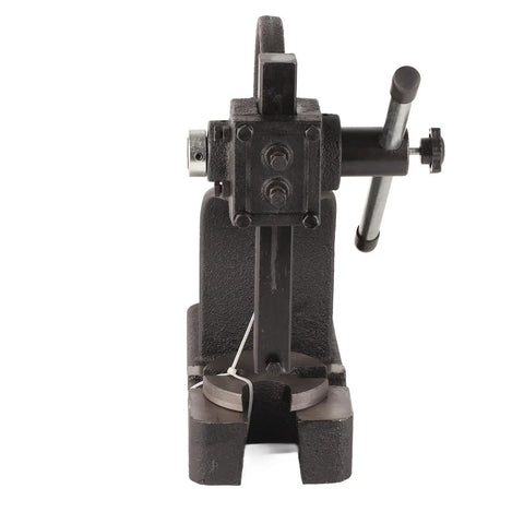 Straight Up Heavy Duty 1 Ton Manual Arbor Press for Riveting And Bearing Punching With Rock Solid Carbon Steel Construction, front view.