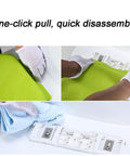 Smooth Closing Oval Toilet Seat With Silent Slow Close Hinges And Snap Quick Release, showing quick disassembly process.