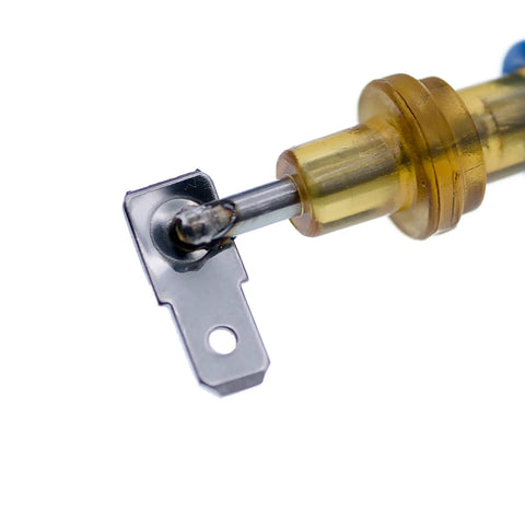 Close-up of Dead Nuts Accurate Dual Boiler Probes With Watertight Seals, showcasing metal connector and plastic body detail.
