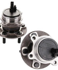 Rear Wheel Hub Bearing Assembly For Ford Focus 2012 To 2018 With ABS 5-Lug 2-Piece Replacement, OE Numbers 512466